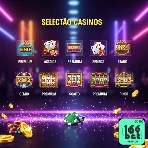 Imagem de jogos de cassino no 166bet, plataforma de apostas online, com destaque para opções de entretenimento e apostas